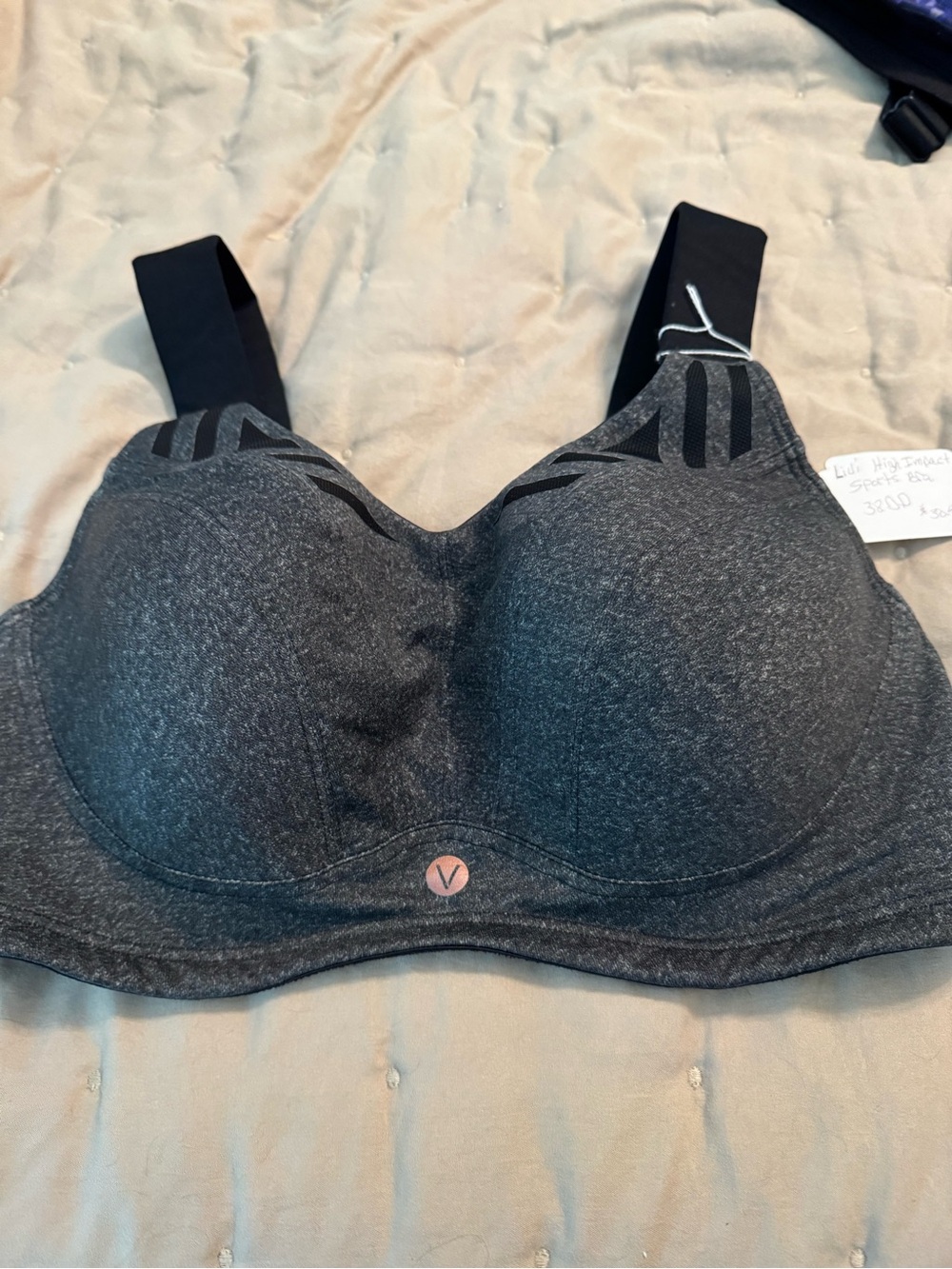 Livi High-Support underwire Gray Sports Bra